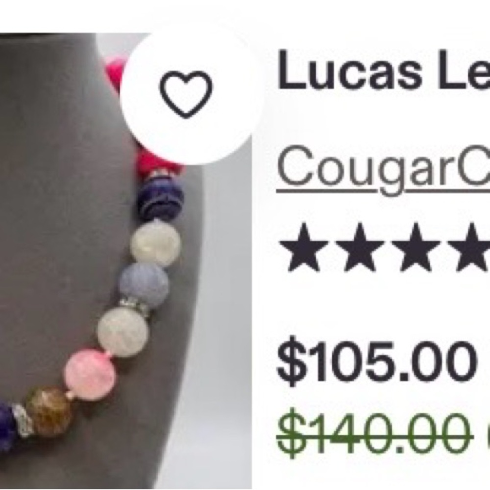 LUCAS LAMETH VINTAGE 925 STERLING SILVER MULTI COLOR QUARTZ GEMSTONE NECKLACE - Picture 9 of 10